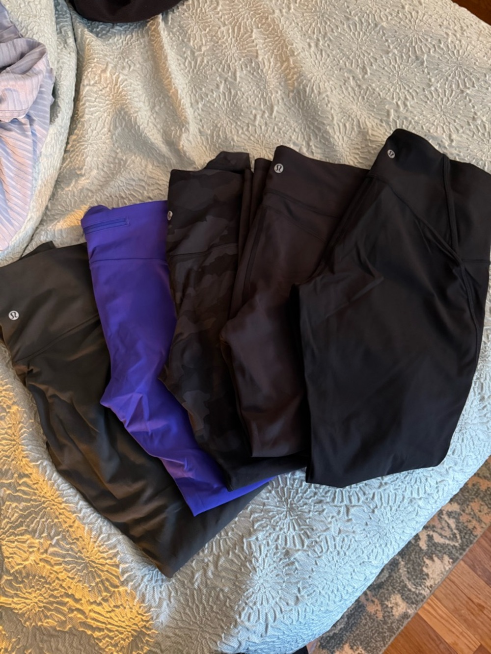 lululemon athletica Womens Leggings Bundle in Black and Purple